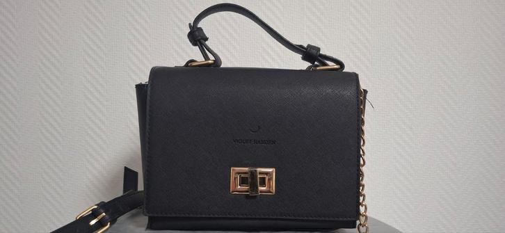 Violet Hamden Tas - Stijlvol en praktisch!, Sieraden, Tassen en Uiterlijk, Tassen | Damestassen, Zo goed als nieuw, Handtas, Zwart