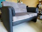 Bank 2 zits grijs, Ophalen, Gebruikt, Hout, Minder dan 75 cm