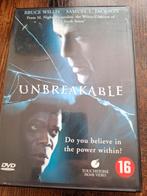 Unbreakable DVD - Bruce Willis & Samuel L. Jackson, Vanaf 16 jaar, Ophalen of Verzenden, Gebruikt, Actiethriller
