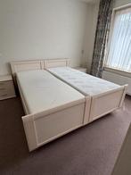 Tweepersoonsbed (deels elektrisch verstelbaar), Ophalen, Verstelbaar, Beige, Tweepersoons