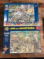 2x van Haasteren puzzel 5000 stukjes, Ophalen, Meer dan 1500 stukjes, Gebruikt
