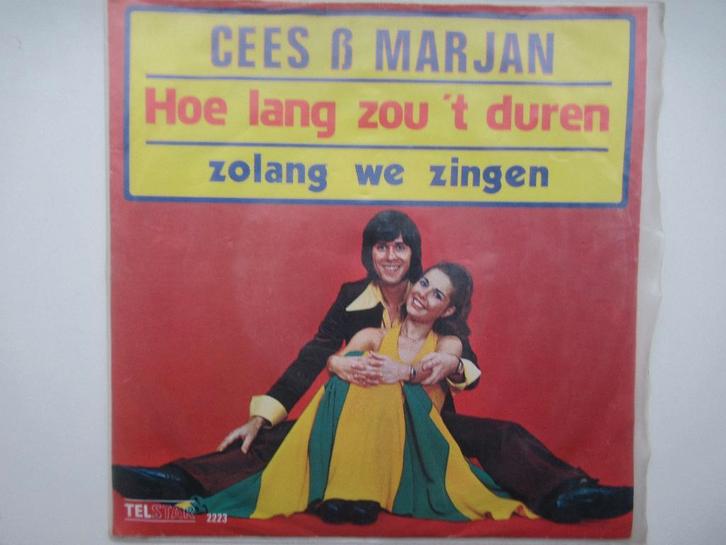 CEES & MARJAN # HOE LANG ZOU 'T DUREN/ZOLANG WE ZINGEN, Cd's en Dvd's, Vinyl | Nederlandstalig, Zo goed als nieuw, Levenslied of Smartlap