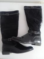 Zwarte dames highknee boots (41), Hoge laarzen, Verzenden, Zwart, Zo goed als nieuw