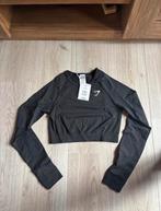 Gymshark Vital Seamless Crop Top - Maat M, Maat 38/40 (M), Zwart, Nieuw, Ophalen of Verzenden