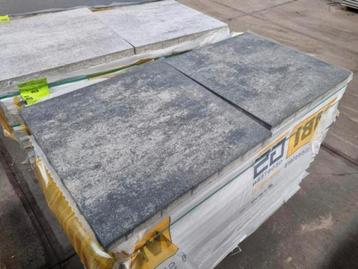 Terrastegels grijs gemeleerd 60x60x4 tuintegel s-partij beschikbaar voor biedingen