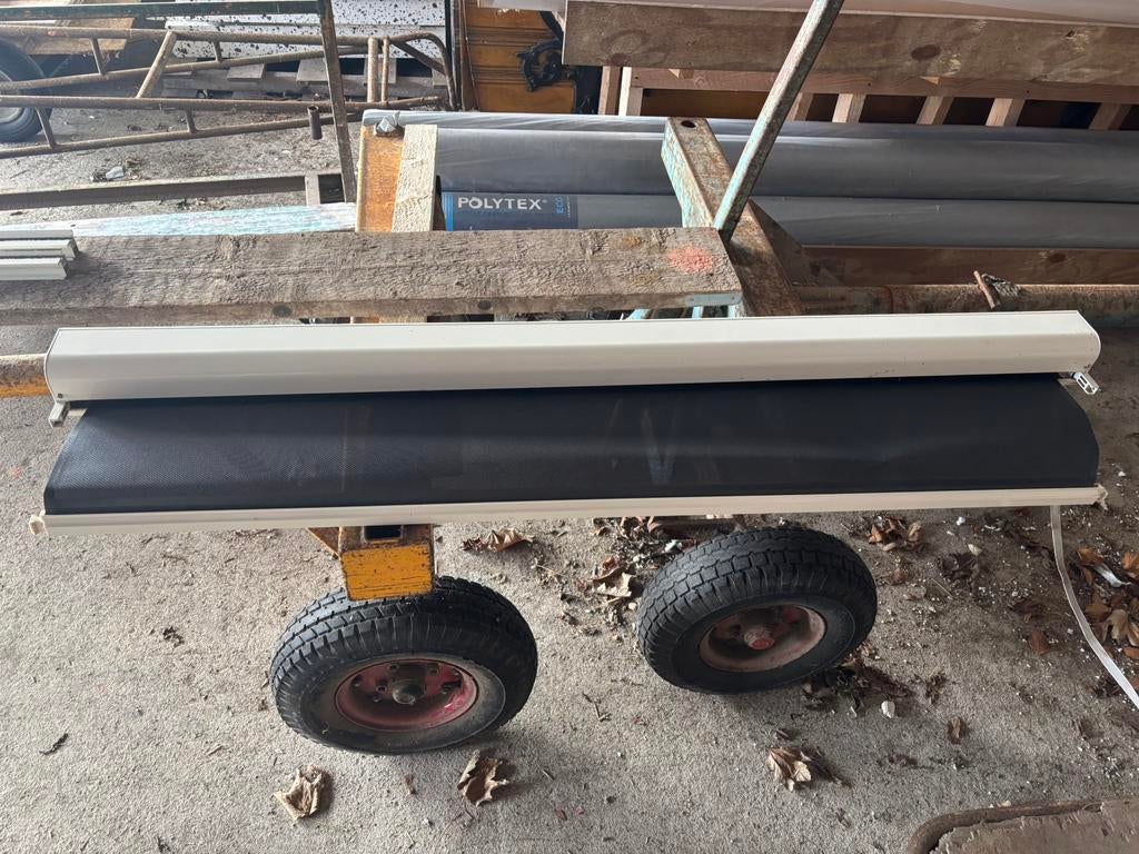 Handmatige rolscreen, Ophalen, Wit, 150 tot 200 cm, Nieuw