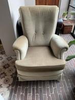 Prachtige antieke fauteuil in mooie kleur groen van mohair, Huis en Inrichting, Fauteuils, Ophalen, 75 tot 100 cm, Zo goed als nieuw