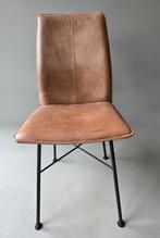 Eetkamerstoelen, Huis en Inrichting, Stoelen, Ophalen, Gebruikt, Bruin, Metaal