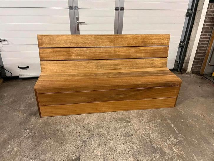 Hard houten horeca restaurant buiten bank nieuw, Tuin en Terras, Tuinbanken, Nieuw, Hout, Ophalen