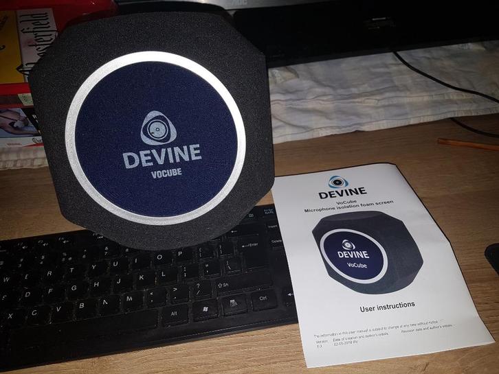 Devine Vocube (mic isolatie voor ruimte's met veel galm), Muziek en Instrumenten, Microfoons, Nieuw, Overige typen, Ophalen of Verzenden