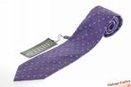 Zijden stropdas Ferre glanzend paars met wit en rood patroon, Kleding | Heren, Nieuw, Ophalen of Verzenden, Met patroon, Paars