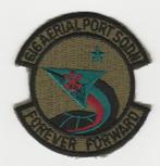Embleem / Patch USAF - 616th Aerial Port Squadron, Verzamelen, Ophalen of Verzenden, Luchtmacht, Amerika, Embleem of Badge
