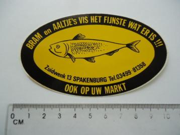 sticker oud VIS spakenburg Bram Aaltje markt zuidwenk 13 beschikbaar voor biedingen