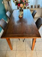 Zeer mooie Houten eettafel 200x90 cm, Huis en Inrichting, Tafels | Eettafels, Ophalen, Gebruikt, 200 cm of meer, 50 tot 100 cm