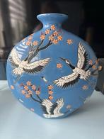 Intratuin Skylar Vaas - Blauw, Blauw, Aardewerk of Porselein, Nieuw, Ophalen of Verzenden