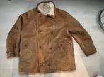 Heren suède lamy coat super kwaliteit, Kleding | Heren, Maat 52/54 (L), Bruin, Ophalen of Verzenden, Gedragen