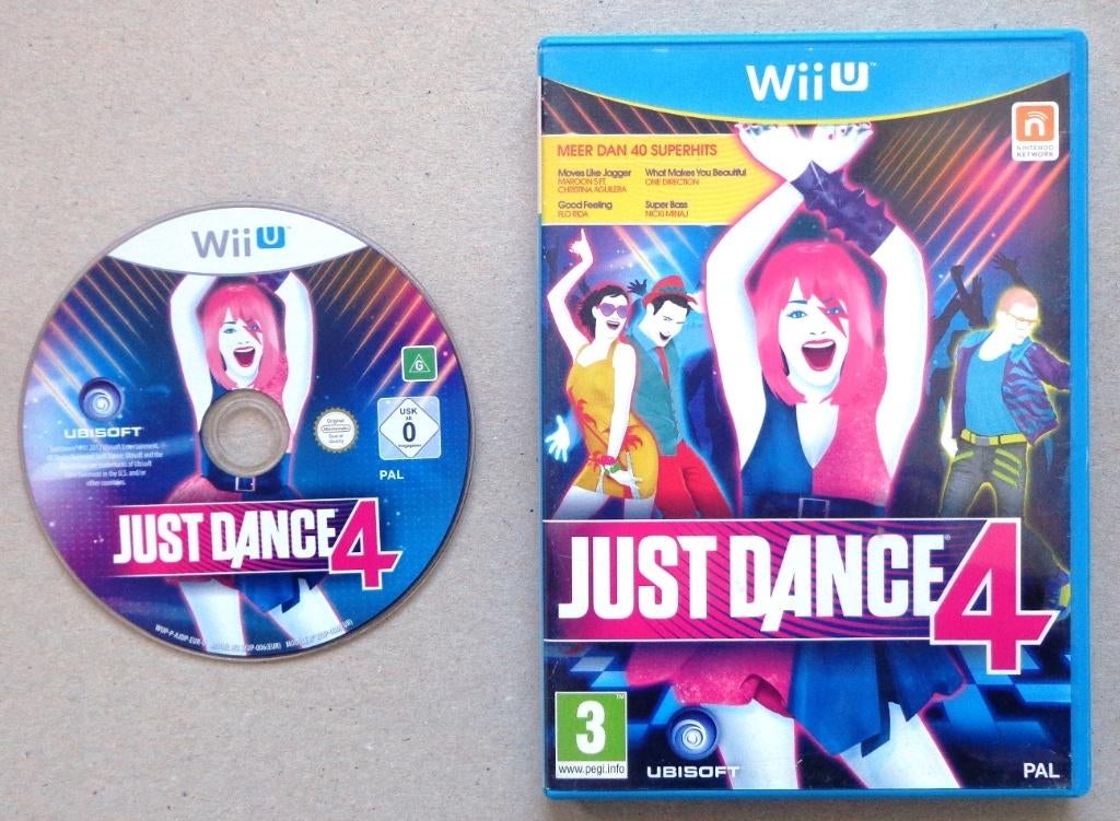 Just Dance 4 voor de Nintendo Wii-U, Spelcomputers en Games, Games | Nintendo Wii U, Muziek, 1 speler, Ophalen of Verzenden, Zo goed als nieuw