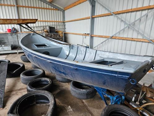 Stalen schippersvlet 5.5mtr met albin motor, Watersport en Boten, Sloepen, Gebruikt, 6 meter of meer, Binnenboordmotor, Benzine