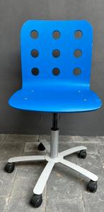 Blauwe verstelbare bureaustoel Ikea, Ophalen, Gebruikt, Blauw, Bureaustoel