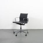 1x Vitra Eames EA 117 Bureaustoel Asfalt/Zwart Leer - Chroom, Huis en Inrichting, Bureaustoelen, Ophalen of Verzenden, Nieuw, Zwart