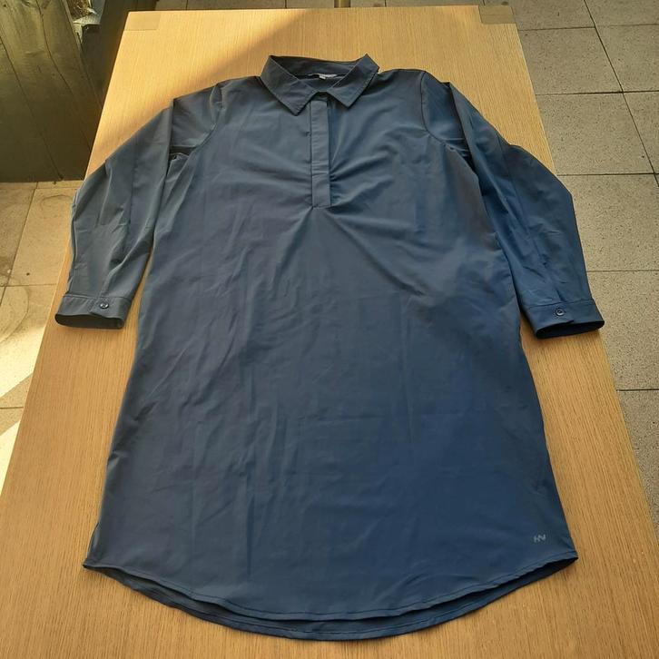 Human Nature jurk Maat XL, Kleding | Dames, Jurken, Zo goed als nieuw, Maat 46/48 (XL) of groter, Blauw, Onder de knie, Ophalen of Verzenden