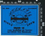Sticker: Disco Drive-in Show Atlantic - Nistelrode (3), Verzamelen, Stickers, Ophalen of Verzenden, Zo goed als nieuw, Bedrijf of Vereniging