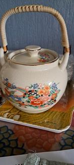 Mooie vintage theepot met 3 kopjes, Antiek en Kunst, Antiek | Porselein, Ophalen