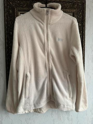 DKNY fleece vest jas maat 38 M crème kleur zgan beschikbaar voor biedingen