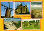 Groeten uit Cadzand - 5 afb - molen kerk - 1985 gelopen, Gelopen, Ophalen of Verzenden, Friesland, 1980 tot heden