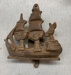 Deur klopper deurbel leuk koperen van v.o.c.zeilschip, Antiek en Kunst, Ophalen of Verzenden
