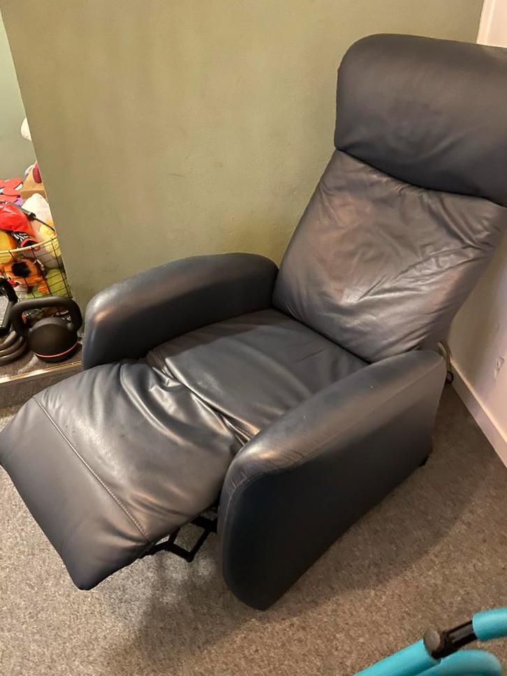 Sta-op Stoel / game-stoel / fatuile, Huis en Inrichting, Fauteuils, Gebruikt, Leer, 75 tot 100 cm, Ophalen