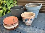 onderschotels, bloem potten, terracotta onder schotels, Tuin en Terras, Bloempotten, Overige materialen, Rond, Zo goed als nieuw