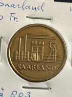 Saarland 50 frank 1954, Postzegels en Munten, Munten | Europa | Niet-Euromunten, Ophalen of Verzenden, Losse munt, Overige landen