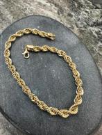 Prachtige 14k gouden rope armband, Ophalen of Verzenden, Nieuw, Goud