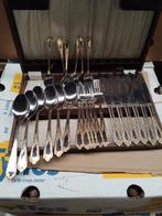 Bestekset stainless steel met " goud " versiering, Ophalen of Verzenden