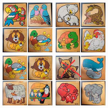 17 leuke dierenpuzzels van  Rolf. ( ook los te koop? beschikbaar voor biedingen