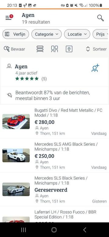 Opgepast 1:18 Koenigsegg agera autoart  beschikbaar voor biedingen