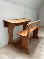 Vintage Schoolbankje - lessenaar, Ophalen, Bureau