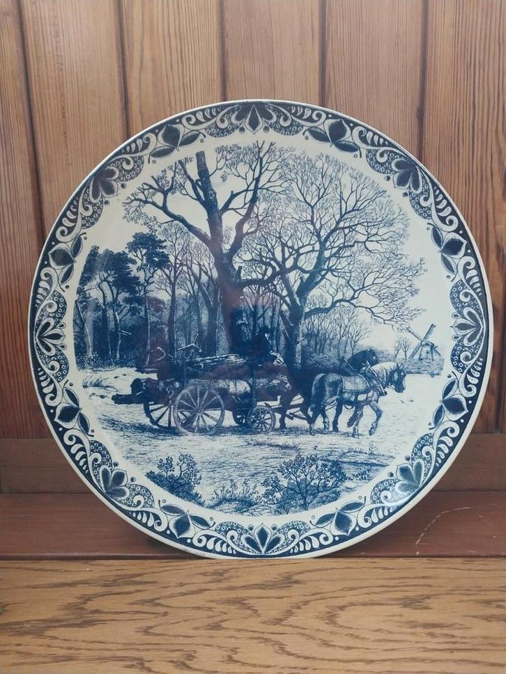 Wandbord Chemkefa Delfts Blauw, Antiek en Kunst, Antiek | Wandborden en Tegels, Ophalen of Verzenden