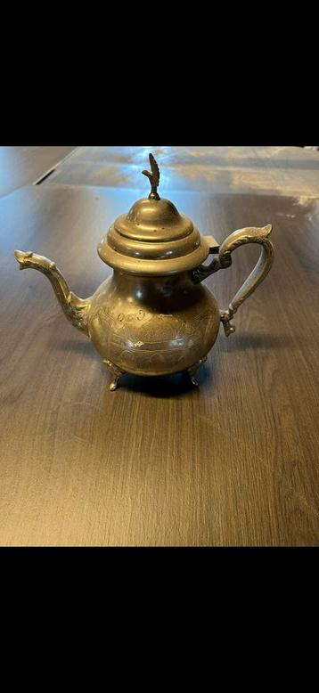 Authentieke Marokkaanse Theepot, brocant beschikbaar voor biedingen