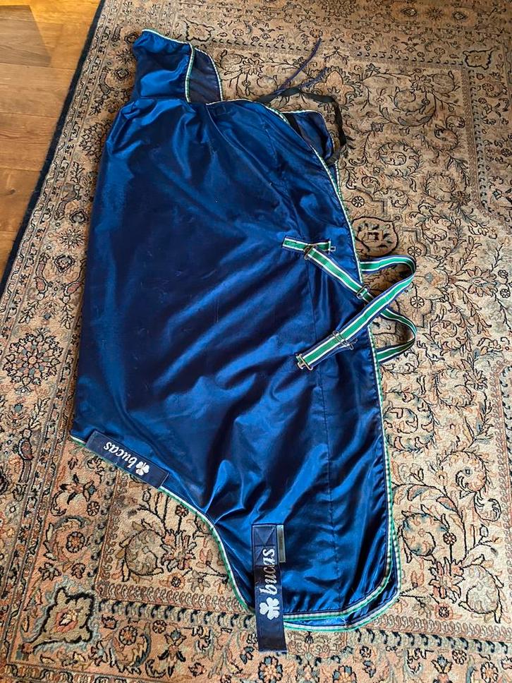 Bucas Smartex Rain Big Neck 0 grams regendeken mt 125, Dieren en Toebehoren, Paarden en Pony's | Dekens en Dekjes, Zo goed als nieuw