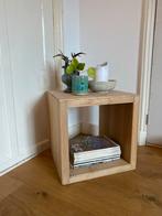 Houten Bijzettafel - Multifunctioneel, Ophalen, Gebruikt, Vierkant, Minder dan 50 cm