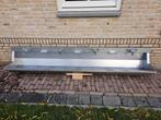 wasbak/wastrog/spoelbak RVS Intersan 2.40 m 4 mengkranen, Doe-het-zelf en Verbouw, Sanitair, Ophalen, Zo goed als nieuw, Rvs, Wastafel