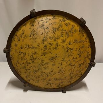 OPRUIMING Jaren 20 30 art deco plafondlamp hout messing beschikbaar voor biedingen