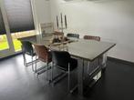 Dinning table railway sleeper 240 x 100, 200 cm of meer, Glas, 100 tot 150 cm, Rechthoekig