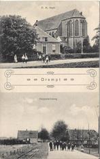 Drempt (Gld.) Keppelscheweg, Kerk, Volk, Tramstempel 1915, Verzamelen, Verzenden, Voor 1920, Gelopen, Gelderland
