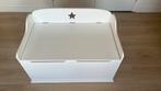 Leuke witte kinder opbergkist en zitbankje, Ophalen, Gebruikt, 50 tot 100 cm, 75 tot 100 cm