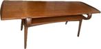 Midcentury vintage Deense salontafel met omkeerbaar blad, Minder dan 50 cm, Gebruikt, 100 tot 150 cm, Ophalen of Verzenden