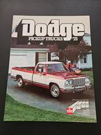 Brochure Dodge Pickup Trucks 1978 USA, Ophalen of Verzenden, Zo goed als nieuw, Overige merken
