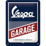 Vespa garage scooter repairs relief reclamebord van metaal, Verzenden, Nieuw, Auto's